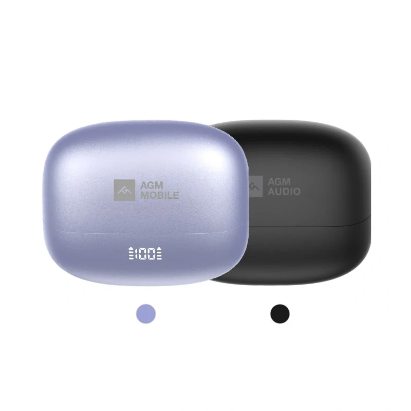 Open Buds 1 – Open-Ear Kopfhörer mit ANC schwarz + Lila