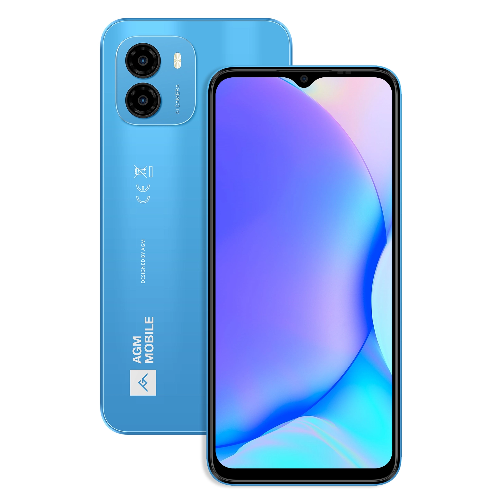 AGM NOTE N1 - Vivid Blue | 50MP AI Dual Kamera | 90Hz Display | Android 13 | 8GB RAM+128GB ROM