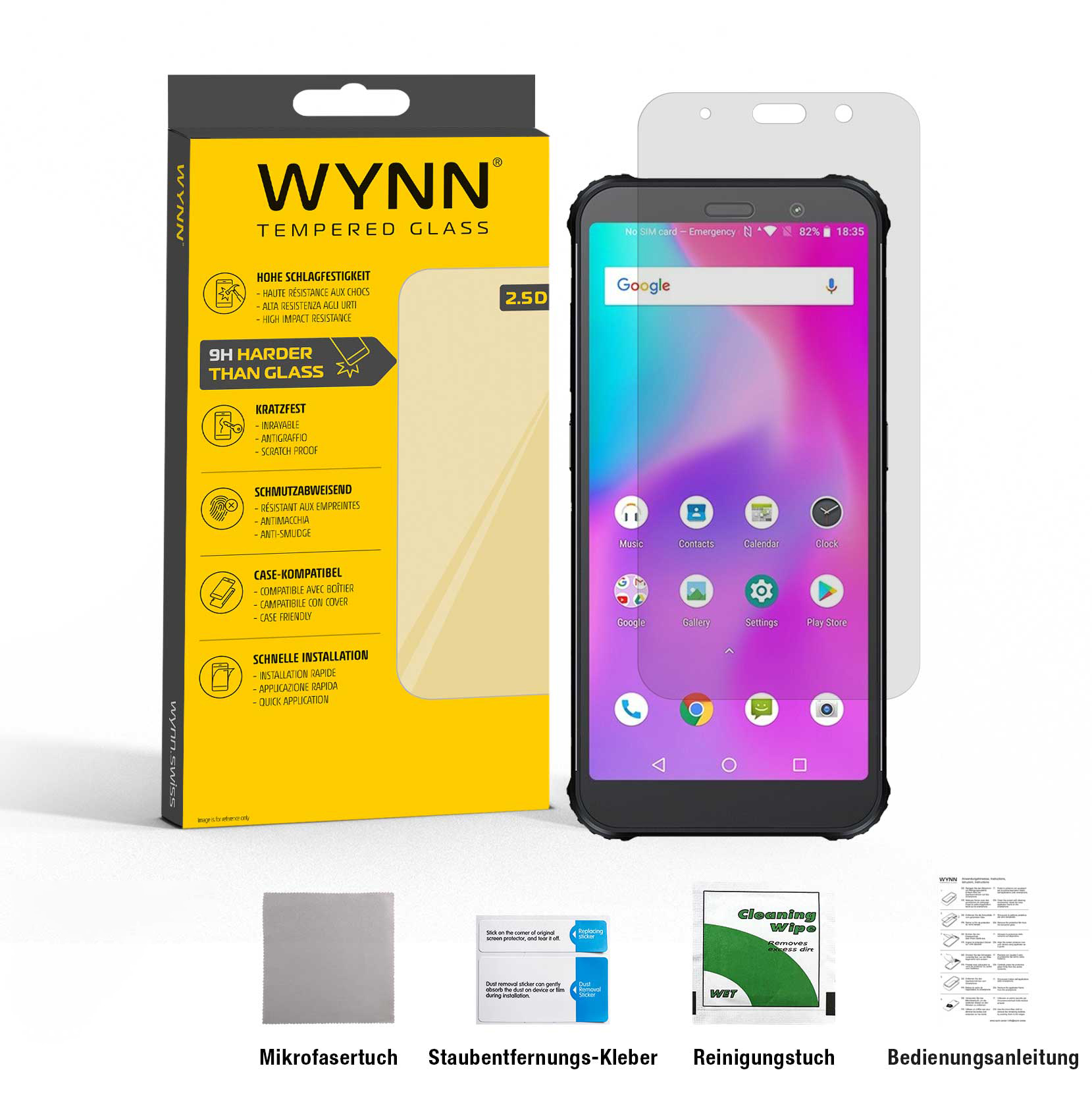 WYNN AGM X3 2.5D Extra Clear Schutzglas