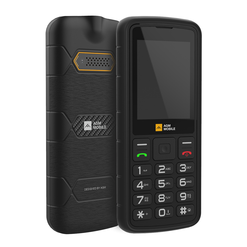 AGM M9 Swiss Edition – robustes 4G-Tastenhandy mit grossem Lautsprecher und griffigem Gehäuse, Ersatz für CAT B35/B40