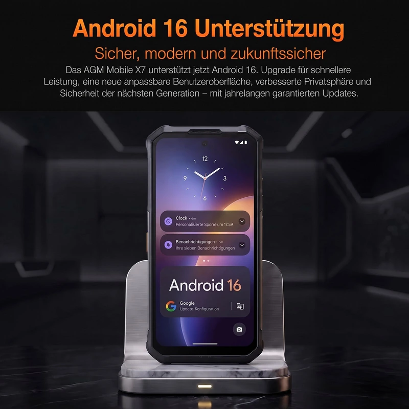 AGM X7 – Smartphone durci avec chargeur inclus