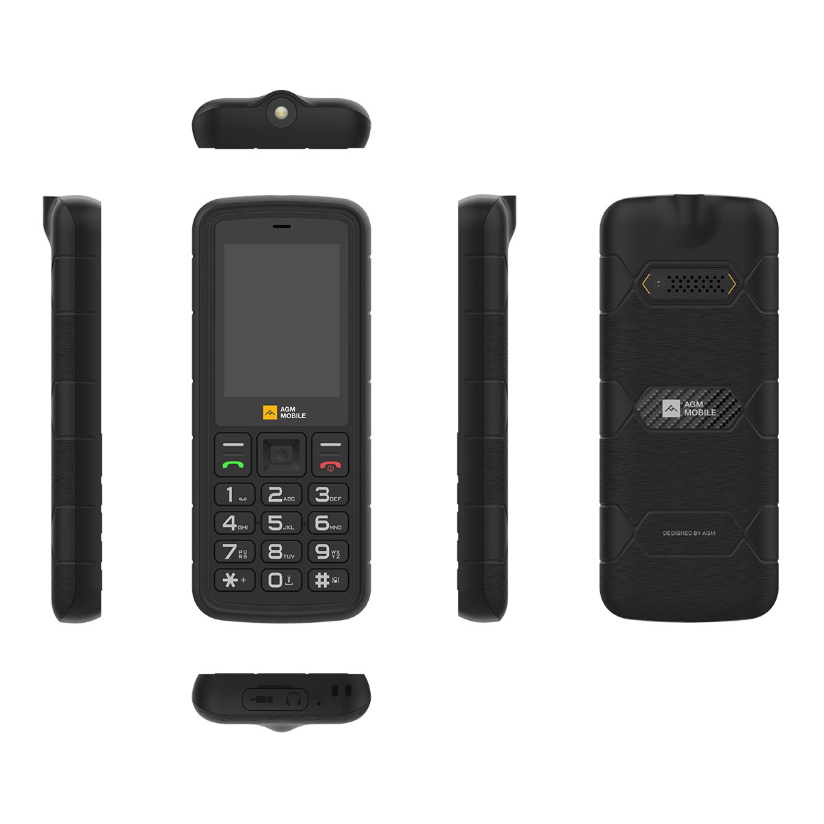 AGM M9 Swiss Edition – Handy, Akku, Rückabdeckung separat, einfach zu montieren