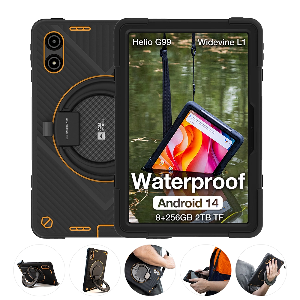 AGM PAD P2 Active 4G LTE | Rugged Tablet | Removable Case | Widevine L1 | Leistungsstarker Chipsatz | Android 14